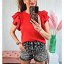 Camiseta Roja Volantes